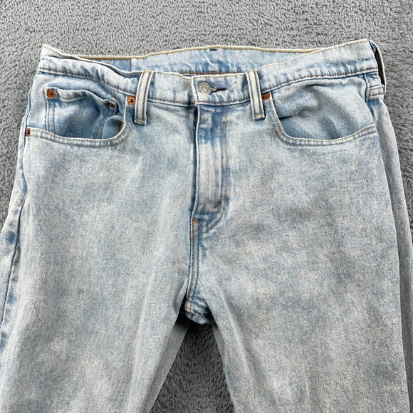 Levi's Other - Levis Jeans Mens 33x34 Light Wash Acid Wash Denim Slim Straight Stretch Casual